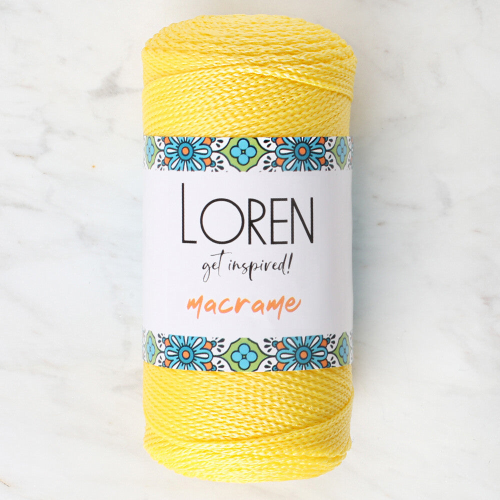 Loren Macrame Sarı El Örgü İpi - RM 055